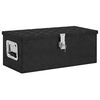 vidaXL Bo&icirc;te de rangement Noir 70x31x27 cm Aluminium