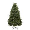 vidaXL Sapin de No&euml;l artificiel avec 300 LED Vert 210 cm PVC et m&eacute;tal
