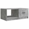 vidaXL Table basse Gris b&eacute;ton 90 x 50 x 37 cm Bois d'ing&eacute;nierie