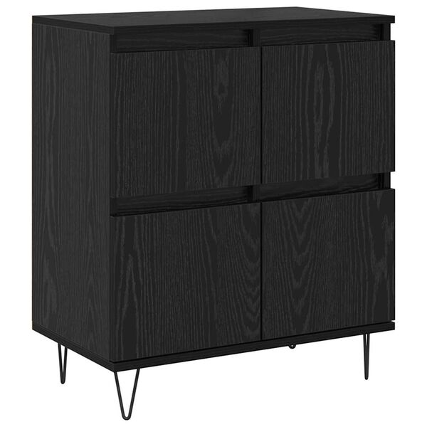 vidaXL Buffet Ch&ecirc;ne noir 60 x 35 x 70 cm
