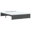 vidaXL Cadre de lit sans matelas gris bois massif 140x200 cm