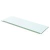 vidaXL Panneaux d'&eacute;tag&egrave;re 2 pcs Verre Transparent 60 x 15 cm