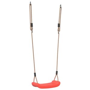 vidaXL Balan&ccedil;oire d'ext&eacute;rieur d'enfants simple et corde r&eacute;glable rouge
