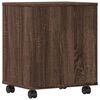 vidaXL Support d'imprimante avec roulettes chêne marron 41x32x48 cm