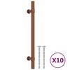 vidaXL Poign&eacute;es d'armoire 10 pcs bronze 160 mm acier inoxydable