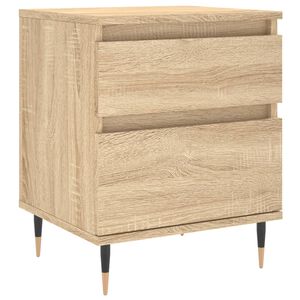 vidaXL Table de chevet ch&ecirc;ne sonoma 40x35x50 cm bois d&rsquo;ing&eacute;nierie