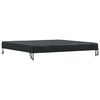 vidaXL Housse de Table Uni Noir 122 x 122 x 15 cm tissu