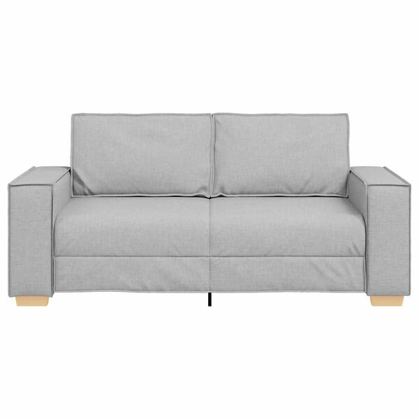 vidaXL Canap&eacute; 2 places Gris nuage 140 cm Tissu