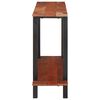 vidaXL Table console avec étagère Marron et Noir 110 x 30 x 75 cm