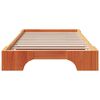 vidaXL Cadre de lit Brun cire 90 x 200 cm Pin massif
