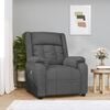 vidaXL Fauteuil inclinable &eacute;lectrique Gris fonc&eacute; Tissu
