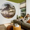 WallArt Papier peint cercle Umbrella Pines in Italy 142,5 cm