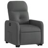 vidaXL Fauteuil inclinable &eacute;lectrique gris fonc&eacute; tissu