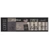 vidaXL Tapis de cuisine lavable impression café noir 45x150 cm velours