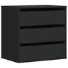 vidaXL Commode d'angle noir 60x41x58 cm bois d'ing&eacute;nierie