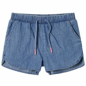 Short pour enfants bleu denim 104