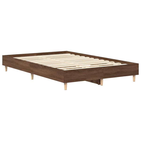 vidaXL Cadre de lit sans matelas chêne marron 120x190 cm