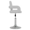 vidaXL Chaises pivotantes à manger lot de 2 blanc similicuir