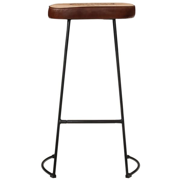 vidaXL Tabourets de bar lot de 2 marron fonc&eacute; 44x37,5x78 cm