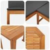 vidaXL Ensemble de banc de jardin 4 pcs Marron Bois d'acacia massif