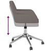 vidaXL Chaise pivotante de bureau Gris fonc&eacute; Tissu