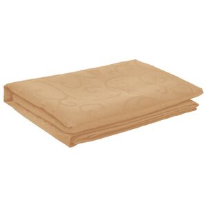 vidaXL Tissu de Table ovale Beige 160 x 220 cm