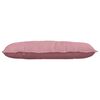 vidaXL Coussin de Dos Rose 100 x 50 cm Tissu en velours c&ocirc;tel&eacute;