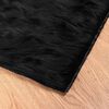 vidaXL Tapis en fausse Tafalla Noir 200 x 200 cm Polyester