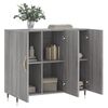 vidaXL Buffet sonoma gris 90x34x80 cm bois d'ing&eacute;nierie