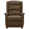 vidaXL Fauteuil &eacute;lectrique de massage Marron Tissu