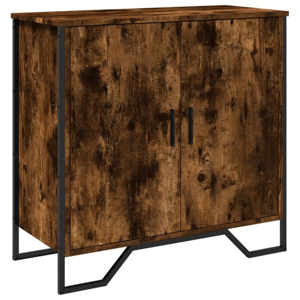 vidaXL Buffet chêne fumé 78x35,5x74,5 cm bois d'ingénierie