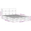 vidaXL Cadre de lit sans matelas 150x200 cm bois de pin massif