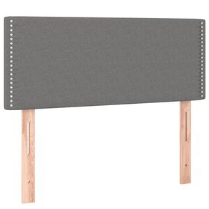vidaXL T&ecirc;te de lit Gris fonc&eacute; 90x5x78/88 cm Tissu