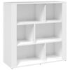 vidaXL Buffet Blanc 80x30x80 cm Bois d'ing&eacute;nierie
