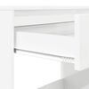 vidaXL Bureau Blanc brillant 100 x 50 x 78 cm Bois d'ing&eacute;nierie