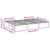 VidaXL Cadre de lit familial sans matelas 240x200cm bois massif de pin