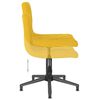 vidaXL Chaises pivotantes &agrave; manger lot de 2 jaune moutarde velours