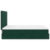 vidaXL Cadre de lit ottoman avec matelas vert fonc&eacute; 140x190 cm velours