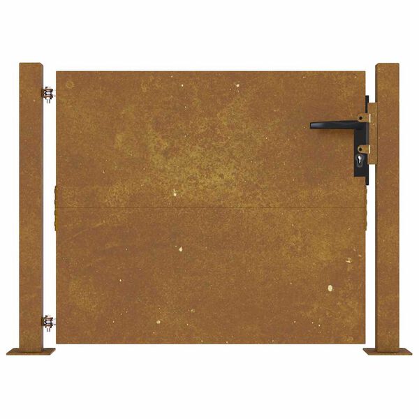vidaXL Portail de jardin 100x100 cm en acier Corten