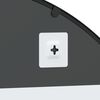 vidaXL Miroir mural noir 100x70 cm arche fer