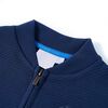 Sweatshirt pour enfants avec fermeture &eacute;clair bleu marine 104