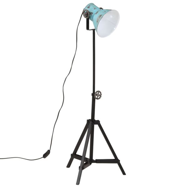 vidaXL Lampadaire 25 W bleu d&eacute;lav&eacute; 35x35x65/95 cm E27
