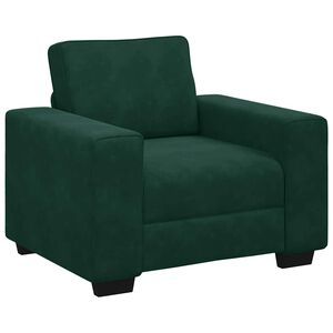 vidaXL Fauteuil canap&eacute; vert fonc&eacute; 100x77x82 cm velours