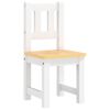 vidaXL Ensemble de table et chaises pour enfants 3 pcs Blanc et beige