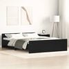 vidaXL Cadre de lit sans matelas ch&ecirc;ne noir 120 x 190 cm bois d'ing&eacute;nierie