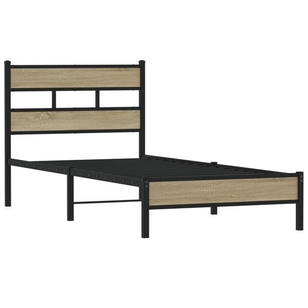 vidaXL Cadre de lit sans matelas ch&ecirc;ne sonoma 80x200 cm
