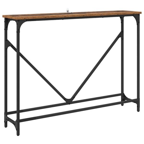 vidaXL Table console Bois Ancien 102 x 23 x 75 cm Bois d'ing&eacute;nierie