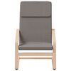 vidaXL Chaise de relaxation avec repose-pied Taupe Tissu
