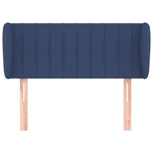 vidaXL T&ecirc;te de lit avec oreilles Bleu 83x23x78/88 cm Tissu