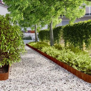 vidaXL Bordures de pelouse 50 pcs 15x103 cm acier corten flexible